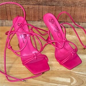 Pink heels